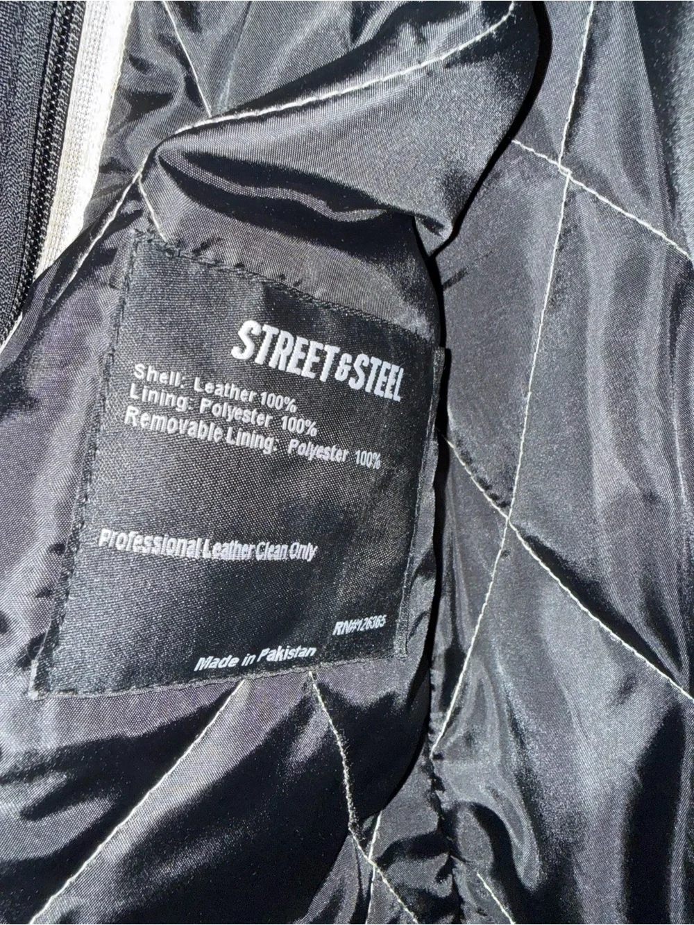Classic Black Leather Motorcycle Jacket